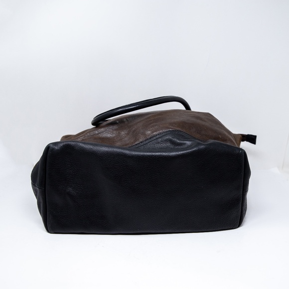 Will Original Genuine Leather Utility Shoulder Tote Purse Bag Weekender Brown - Picture 6 of 7